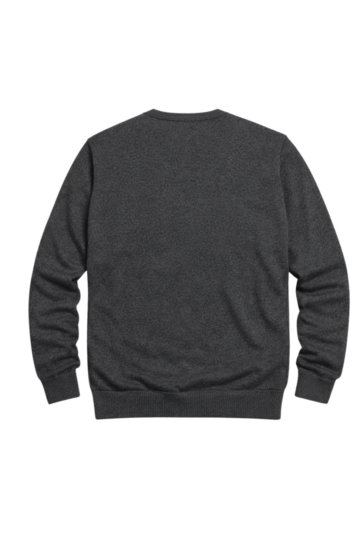 BattalModa Erkek Büyük Beden Antrasit V Yaka Triko Kazak 3XL-4XL-5XL-6XL görsel 5