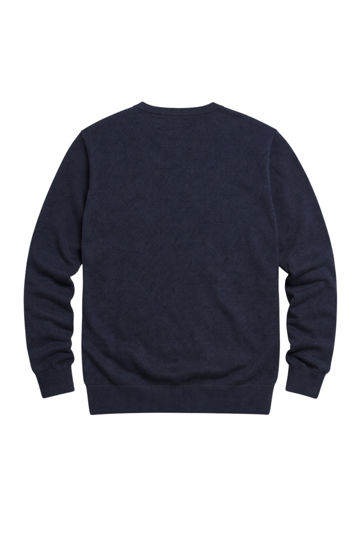 BattalModa Erkek Büyük Beden Lacivert V Yaka Triko Kazak 3XL-4XL-5XL-6XL görsel 5