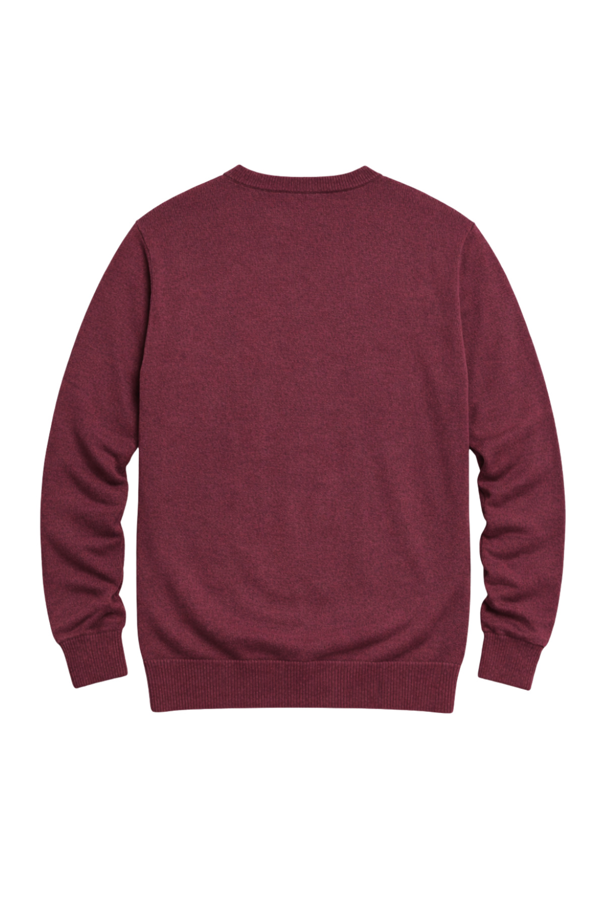 BattalModa Erkek Büyük Beden Bordo V Yaka Triko Kazak 3XL-4XL-5XL-6XL görsel 5