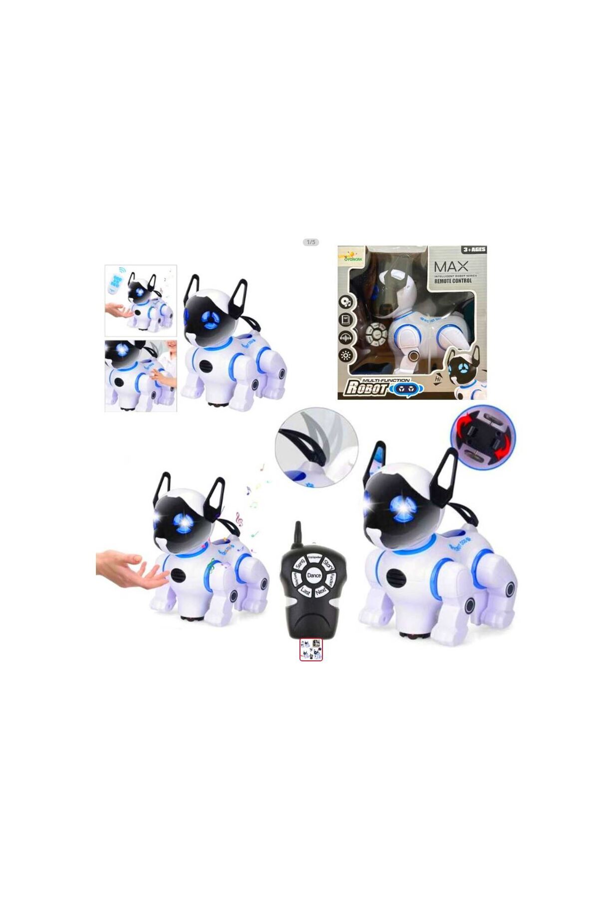 Limon Oyuncak Kumandalı Robot Köpek Çok Fonksiyonlu R/C Sesli