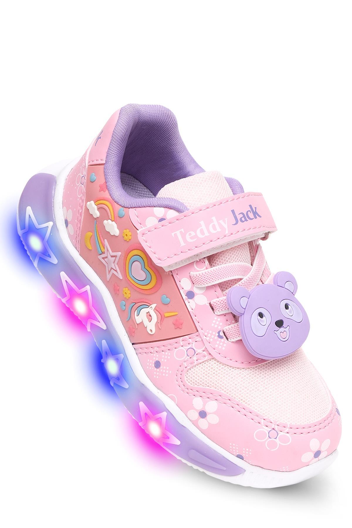 KAPTAN JUNIOR Girl's Lighted Sports Sneakers Walking Shoes Ptjck