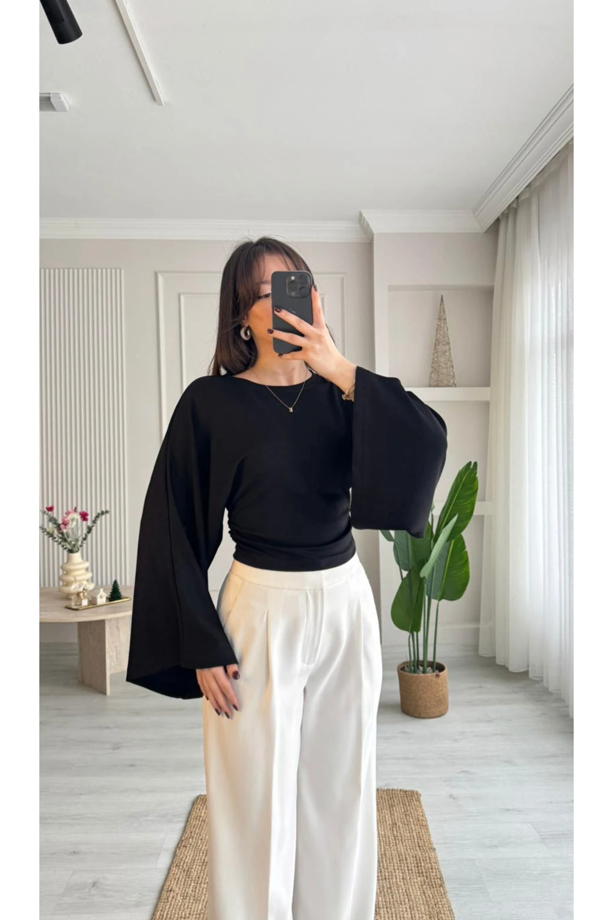 MareandCo  Salaş Kol Bele Oturan Model Bluz