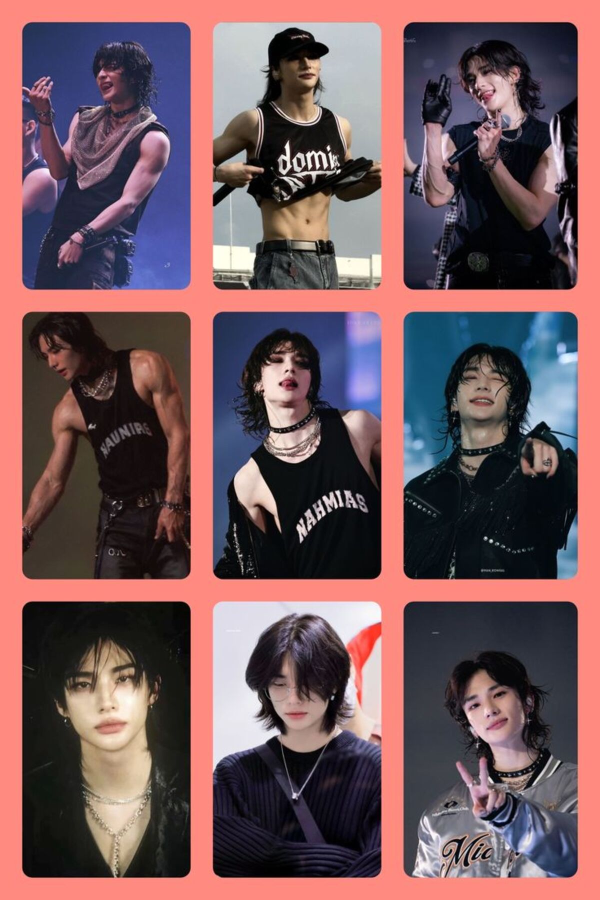 sevimliflower hyunjin stray kids 1 ADET FOTOKART PVC KAPLI 9*6 CM