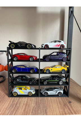 HOT WHEELS Uyumlu 10 Araçlık Stand (1/64)