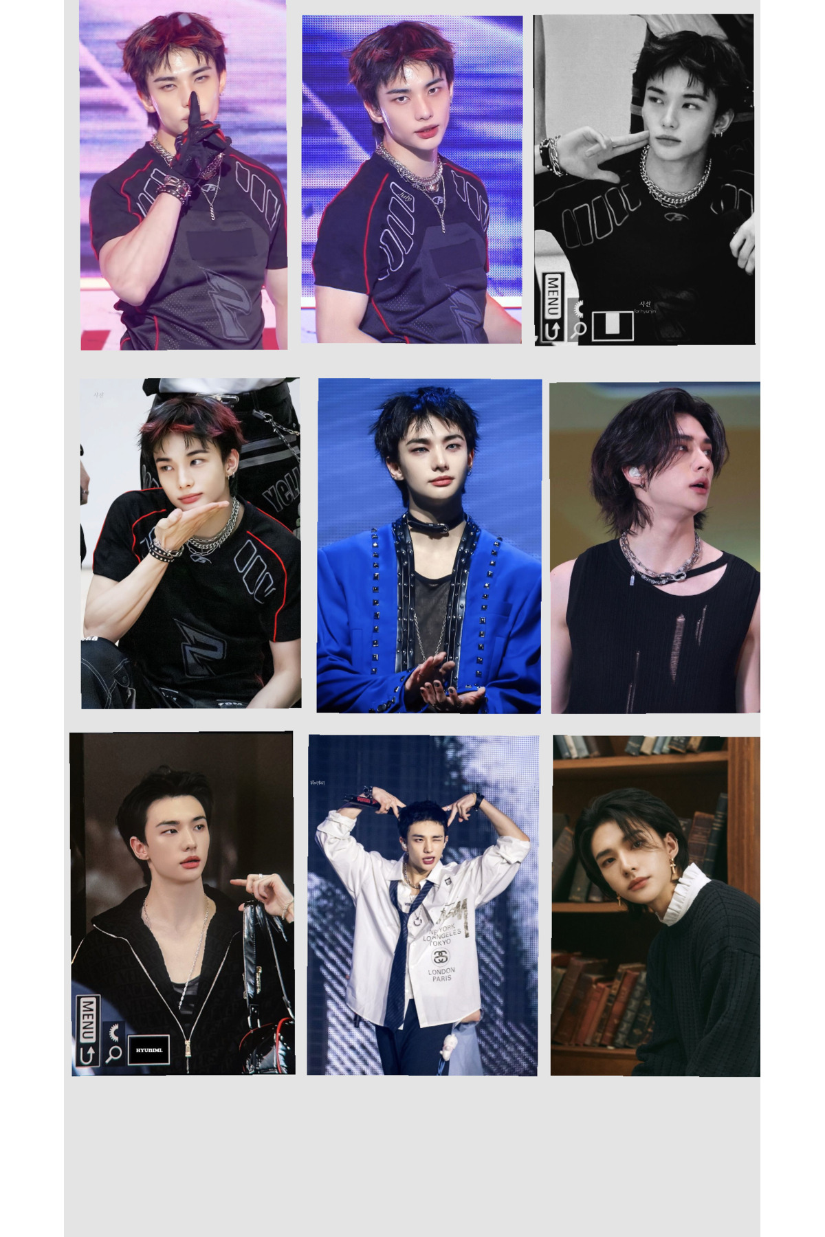 sevimliflower hyunjin stray kids 1 ADET FOTOKART PVC KAPLI 9*6 CM