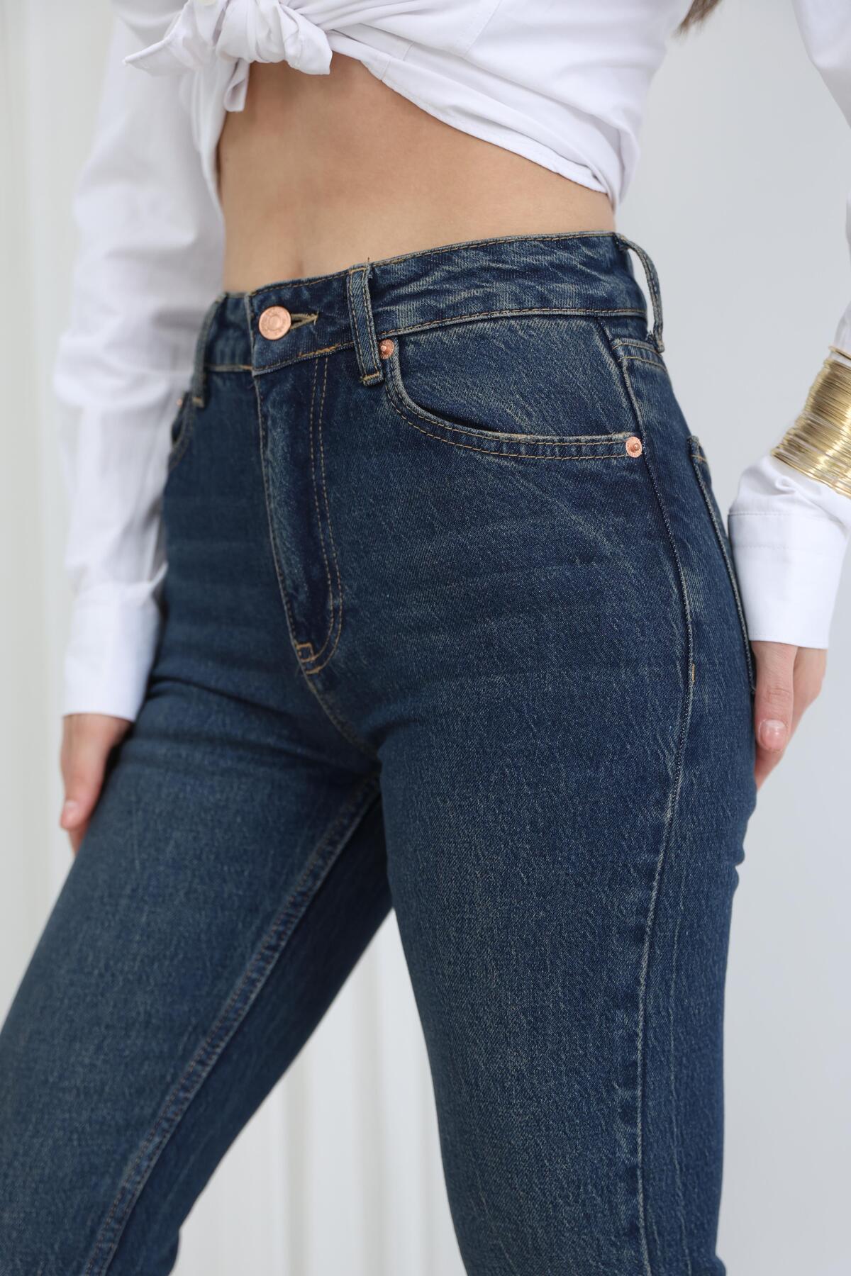 شلوار جین با کمر بلند زنانه UCA JEAN مدل Comfort Lycra Flare Jean 6
