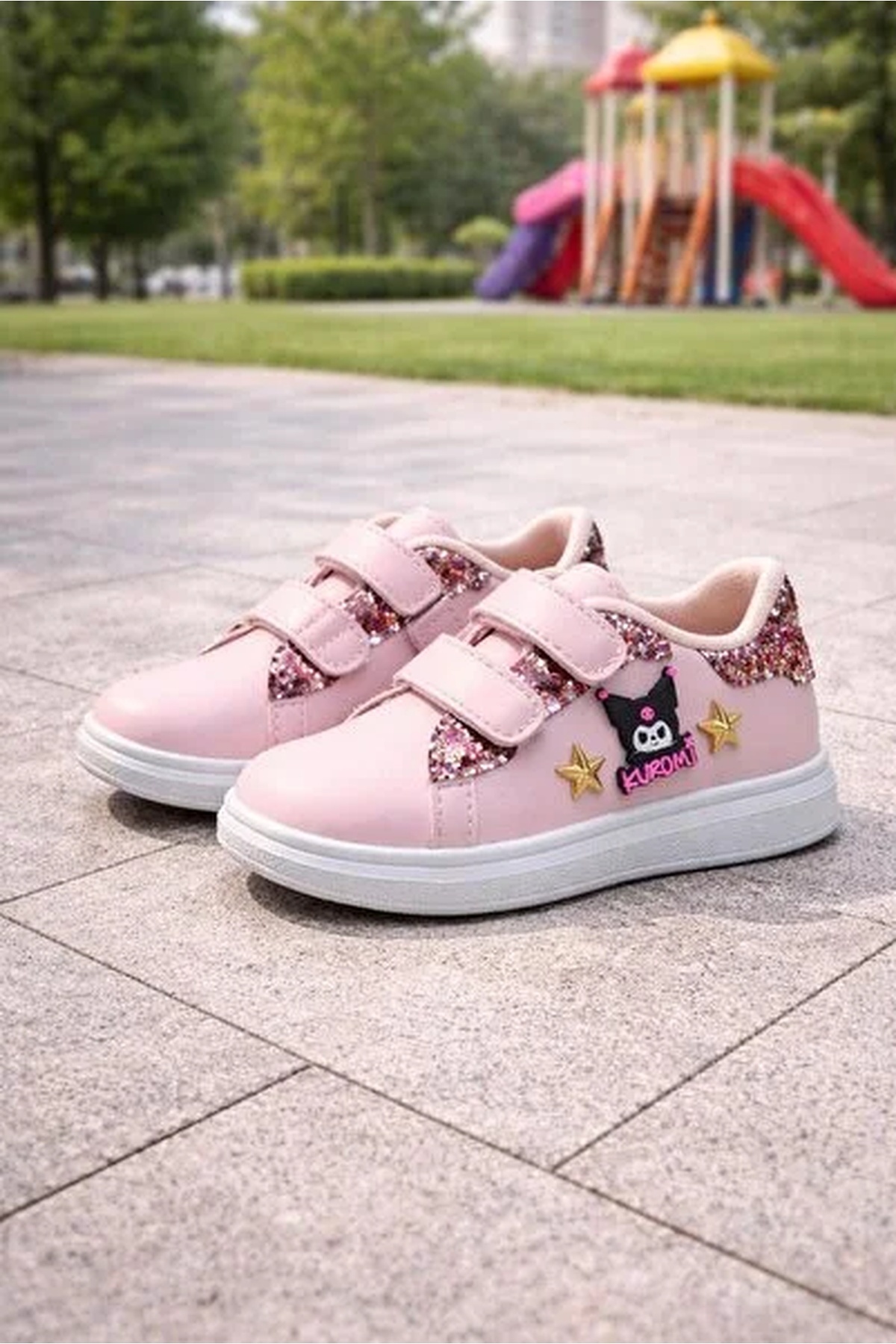 ALTUNTAŞ Kız Çocuk Cırtlı Spor Ayakkabı Hologram Desenli Phylon (hafif) sneaker fotoğrafı 2 (önizleme)