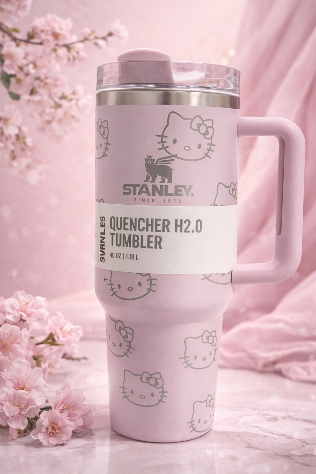Hello Kitty Baskılı Stnley Termos 1,18 Lt Quencher Modeli - Fiyatı