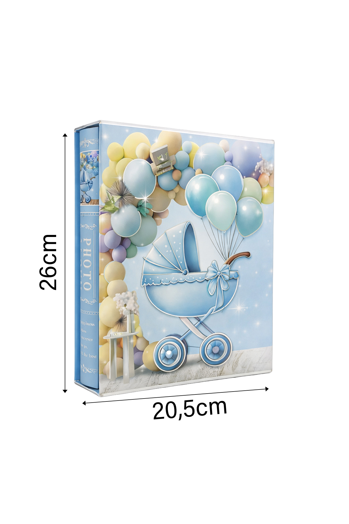 Nobbystar 200’lük Balonlu 10x15 Kutulu Mavi Erkek Bebek Fotoğraf Albümü fotoğrafı 2 (önizleme)