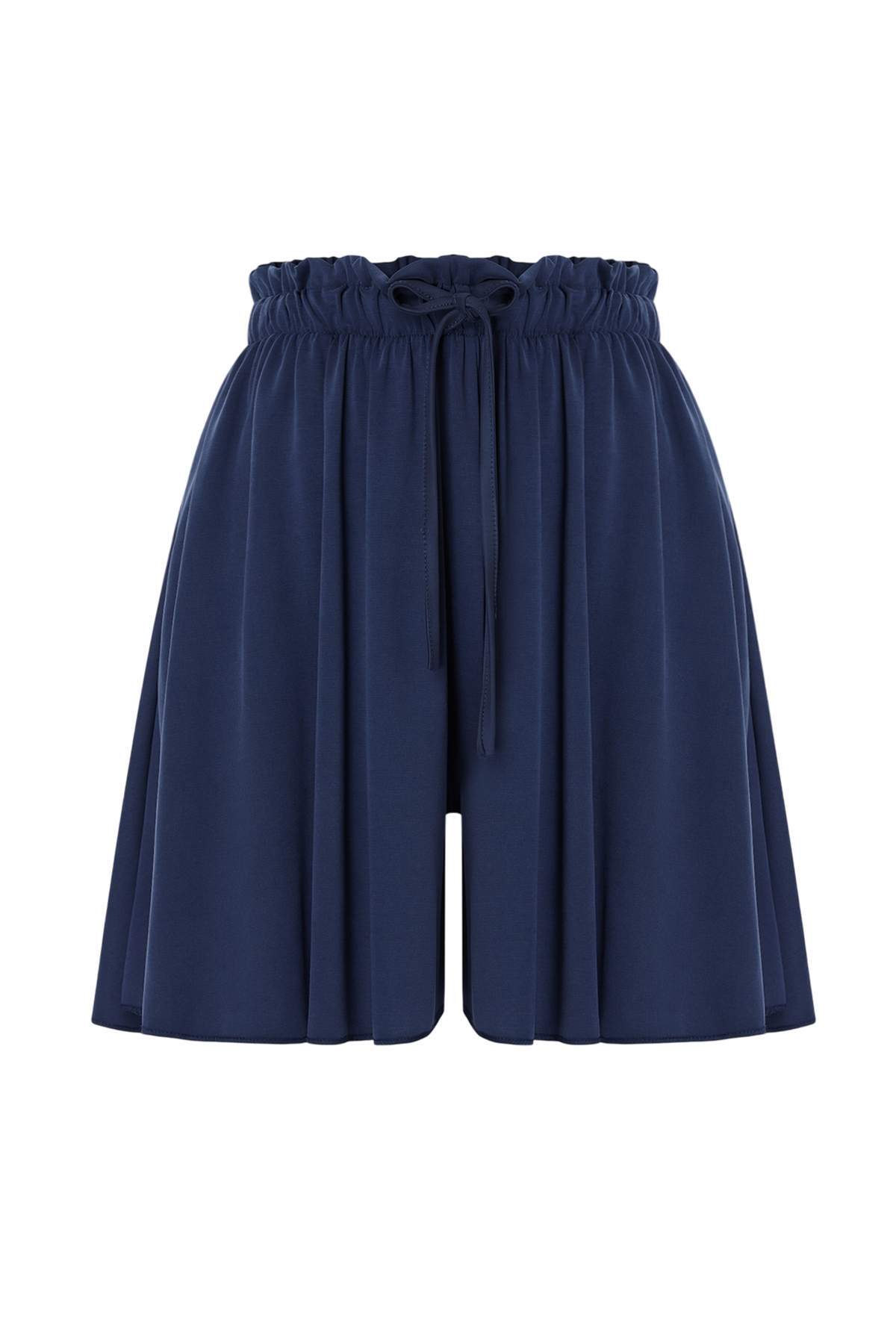 Trendyolmilla  Antrasit Oversize Düşük Kol Kısa Kollu Geniş Paça Modal Örme Alt-Üst Takım TWOSS26AU00134 - Görsel 7