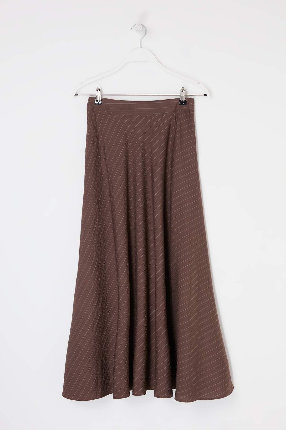 Trendyolmilla  Kahverengi Çİzgili Etek TCTSS26EE00032 - Görsel 5