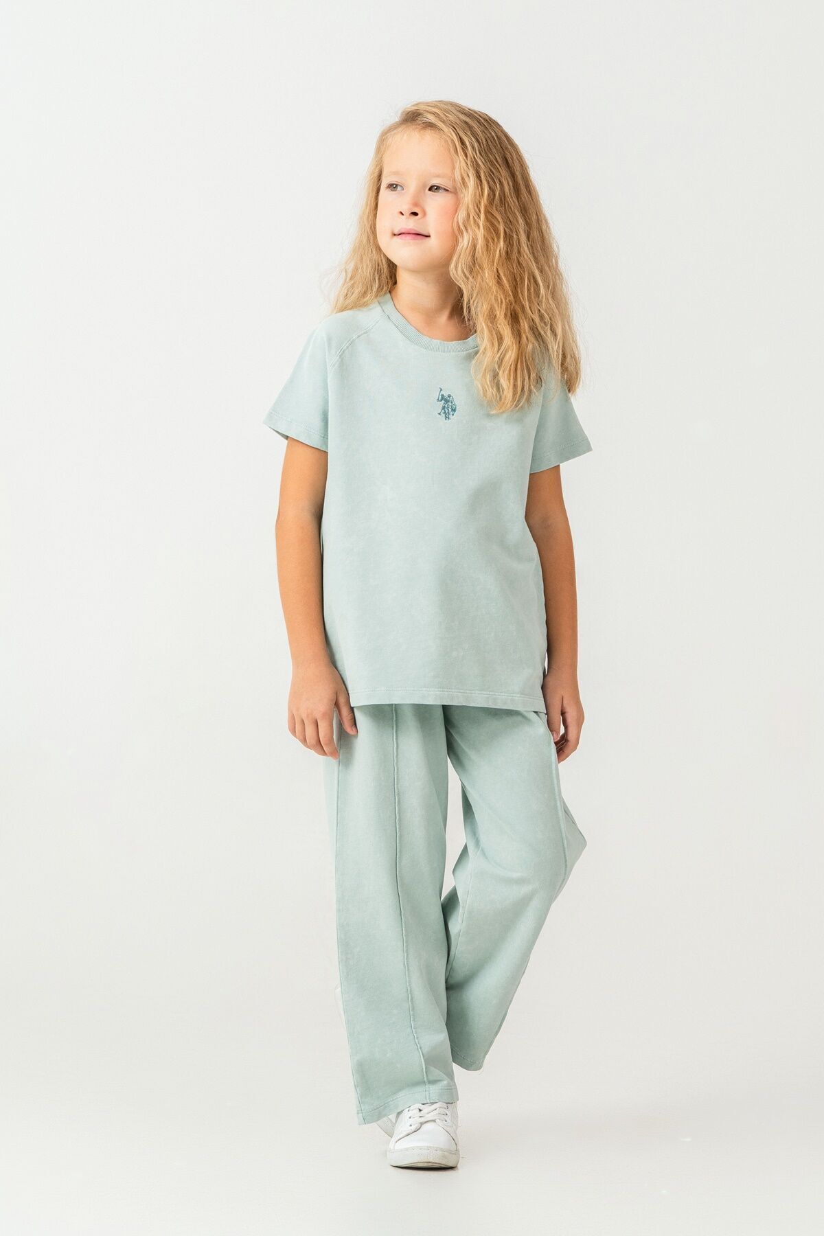 U.S. Polo Assn. Girls' Green Pajama Set