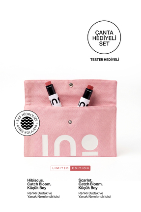 INO Beauty Hibiscus Stick Ruj & Allık 4,5Gr + Scarlet Stick Ruj & Allık 4,5Gr...