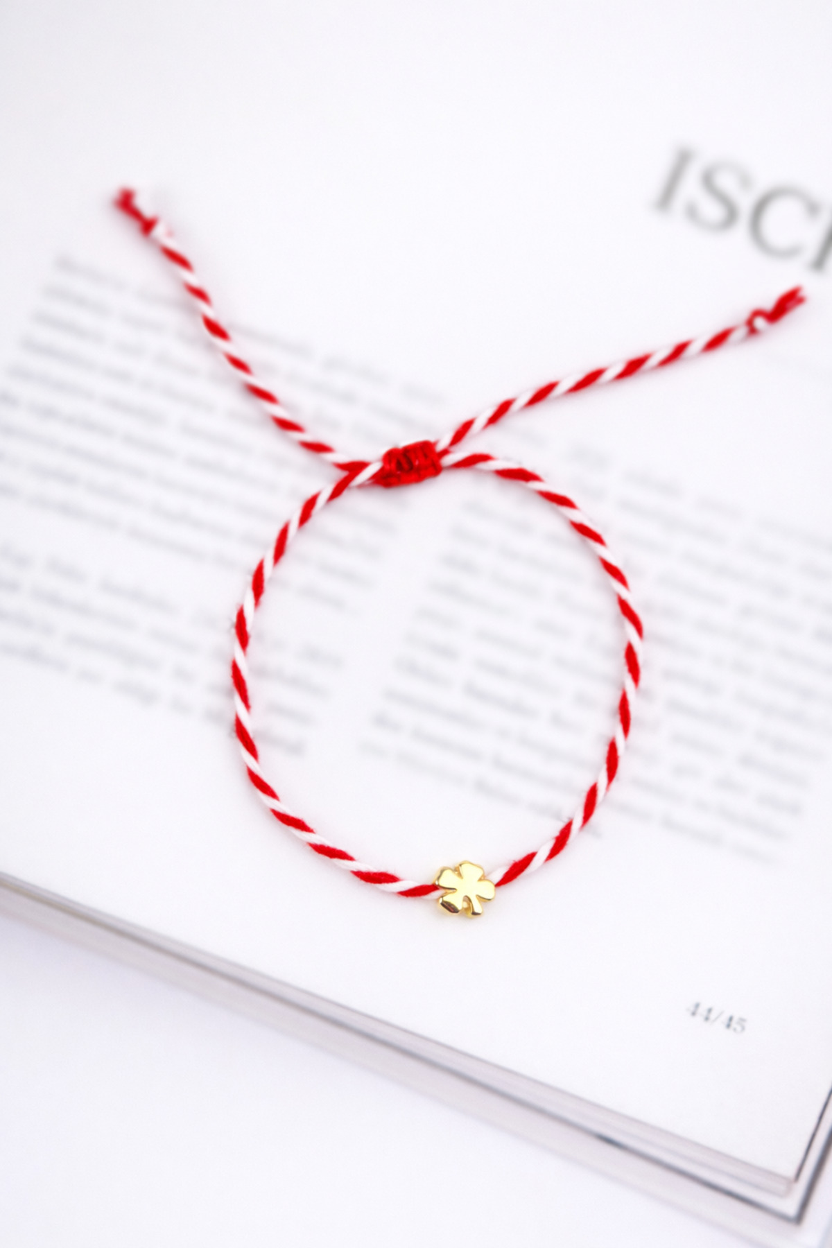 Ka-015Marteniçka Bracelet - Clover Figure - Gold Plated