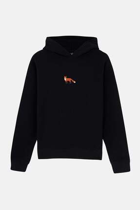 Reflect Studio Kızıl Tilki Super Soft Hoodie - Siyah