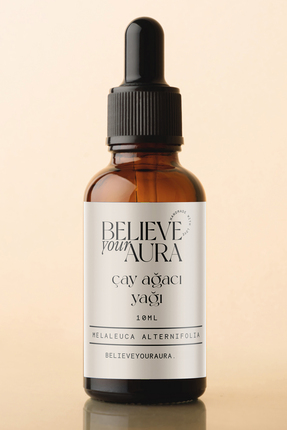 Believe Your Aura Çay Ağacı Yağı - %100 Saf Ve Organik Cilt Ve Saç Bakım Yağı...