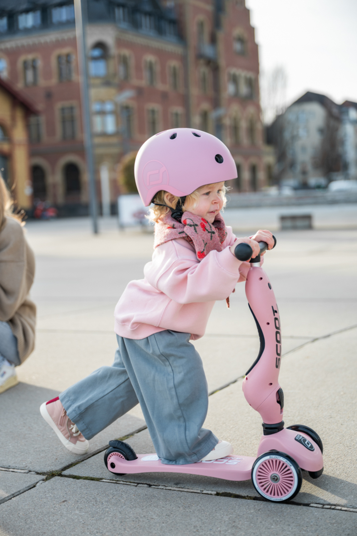 SCOOT AND RIDE Highwaykick 1 Oturaklı Çocuk Scooter Pembe 160629-96270 fotoğrafı 6 (önizleme)