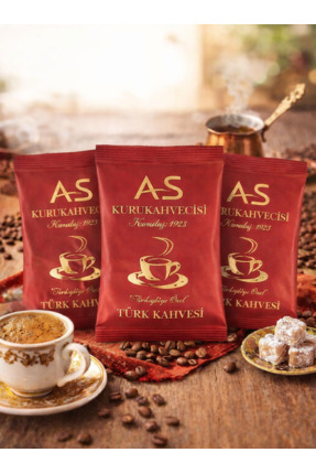 AS Kurukahvecisi Türk Kahvesi 100 Gr. Folyo X 3 Adet
