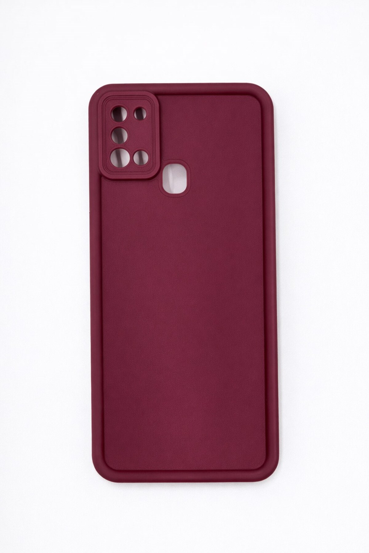 Samsung Galaxy A21 Compatible Camera Protruding Matte Silicone Phone Case
