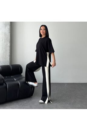 sportiness YIRTMAÇLI GARNİLİ MODAL KUMAŞ EŞOFMAN TAKIM