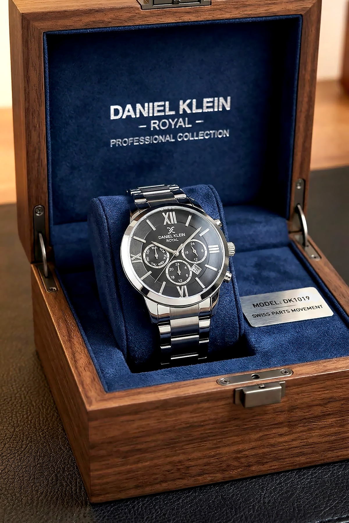 Daniel Klein Orijinal Çelik Gümüş Renk Erkek Saati Bileklik Hediyeli
