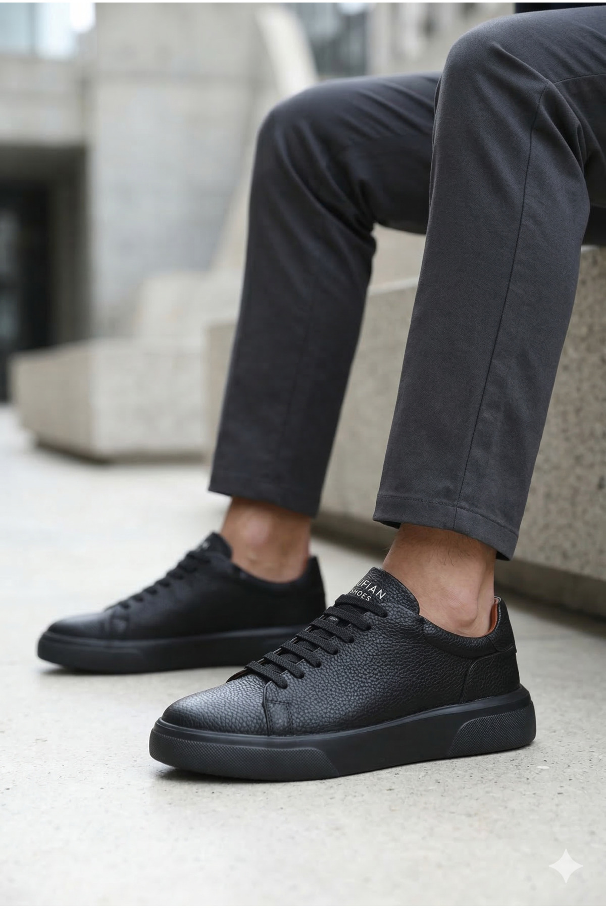 Lufian  Tommy Erkek Sneaker Ayakkabı Siyah