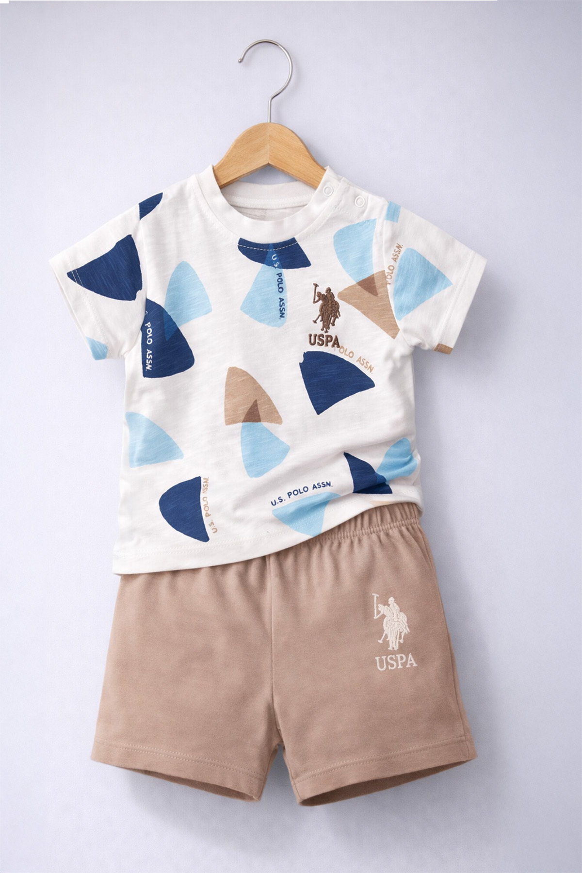 U.S. Polo Assn. U.S. Polo Assn Erkek Bebek Krem Takım fotoğrafı 6 (önizleme)