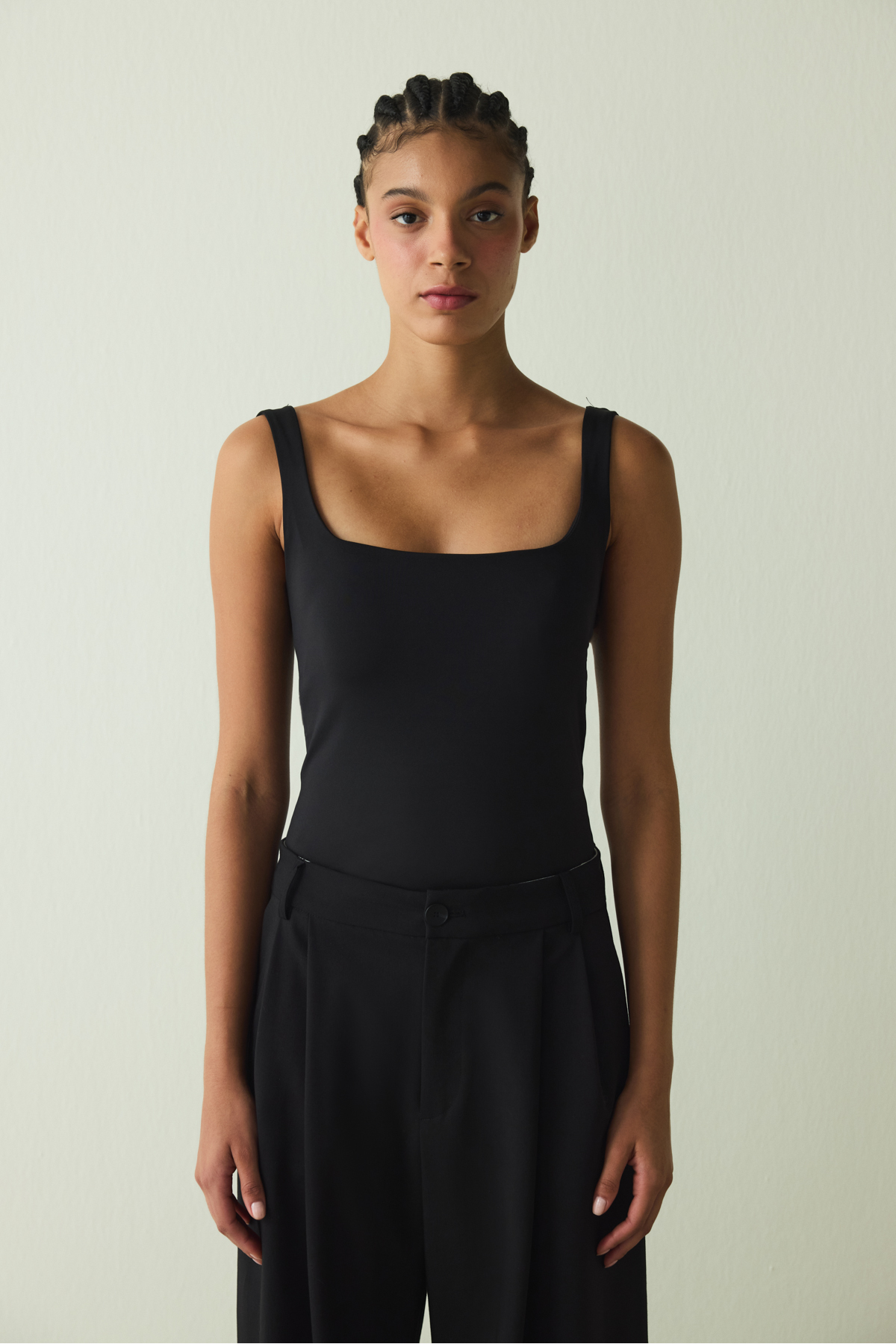 Penti  CUPsecret Kendinden Pedli Siyah Kare Yaka Kalın Askılı Büstiyer - Görsel 2