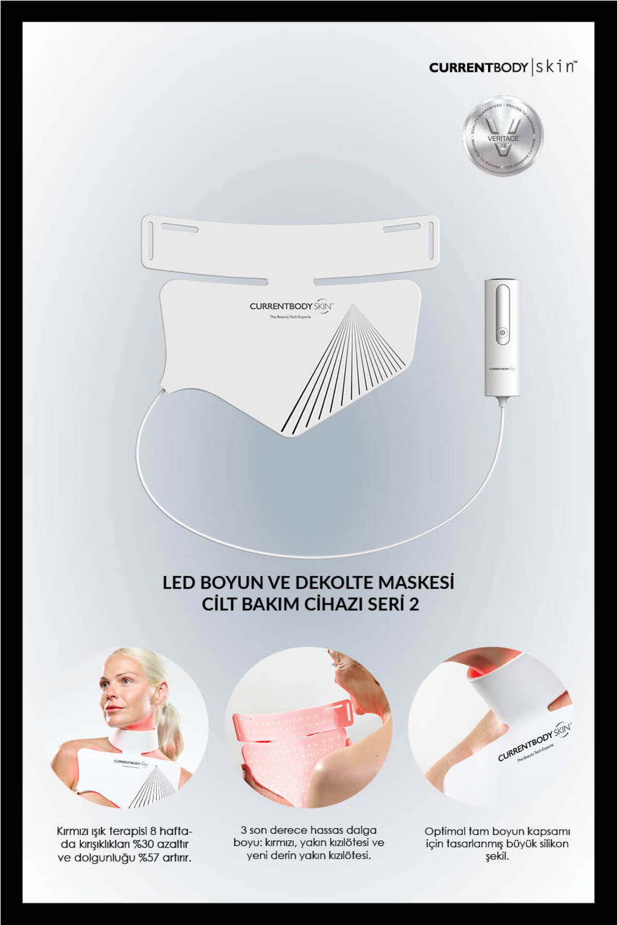 CurrentBody Skin LED Boyun ve Dekolte Maskesi Cilt Bakım Cihazı Seri 2 — CBD LEDNECKDEC-S2