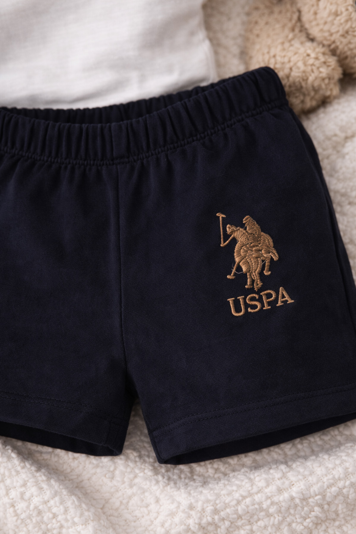 U.S. Polo Assn. U.S. Polo Assn Lisanslı Triangle Krem Erkek Bebek Takımı fotoğrafı 7 (önizleme)