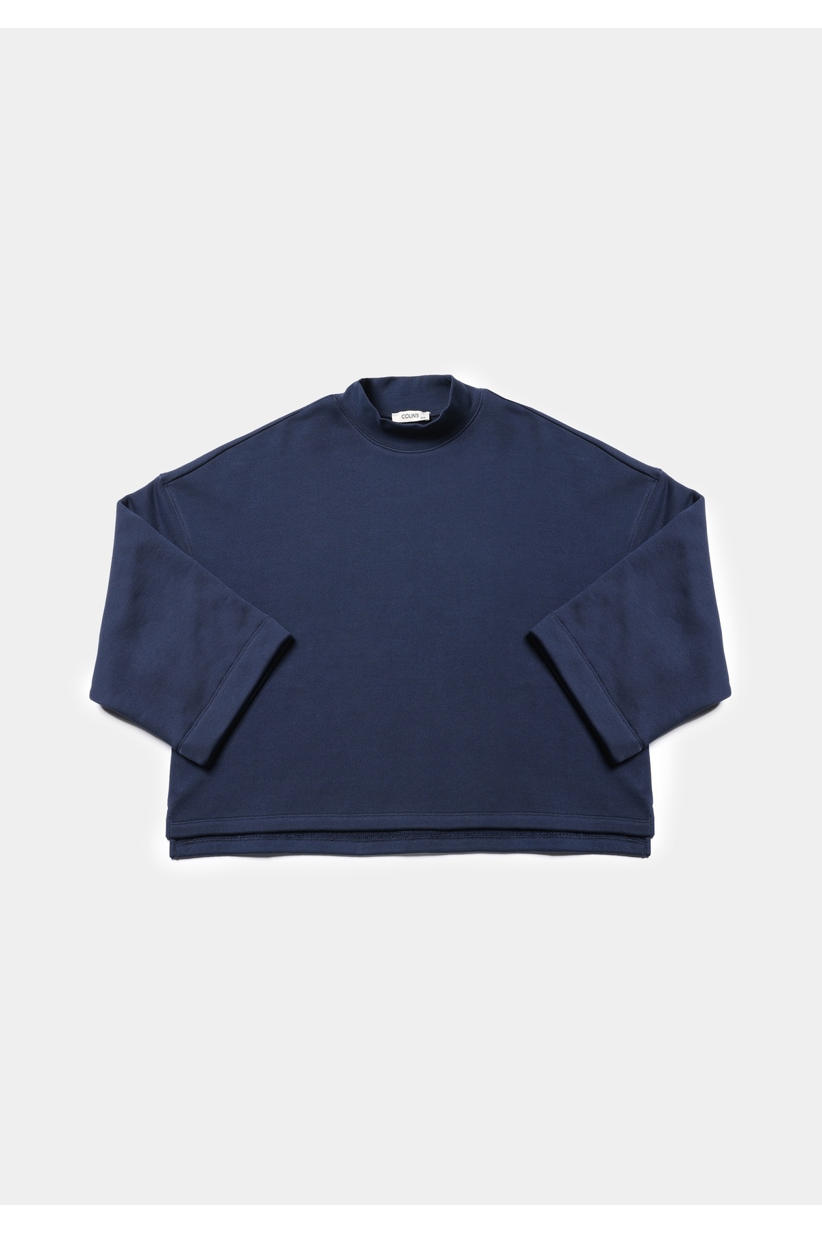 Colin’s  Relax Fit Yuvarlak Yaka Düz Kadın Lacivert Sweatshirt - Görsel 5