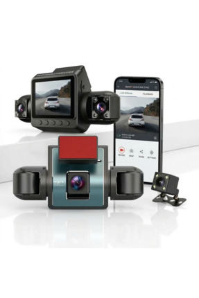 TARÇIN 4 Kanallı 360° Araç Kamerası, Gece Görüşlü G-Sensör, Park Modu, Döngüs...