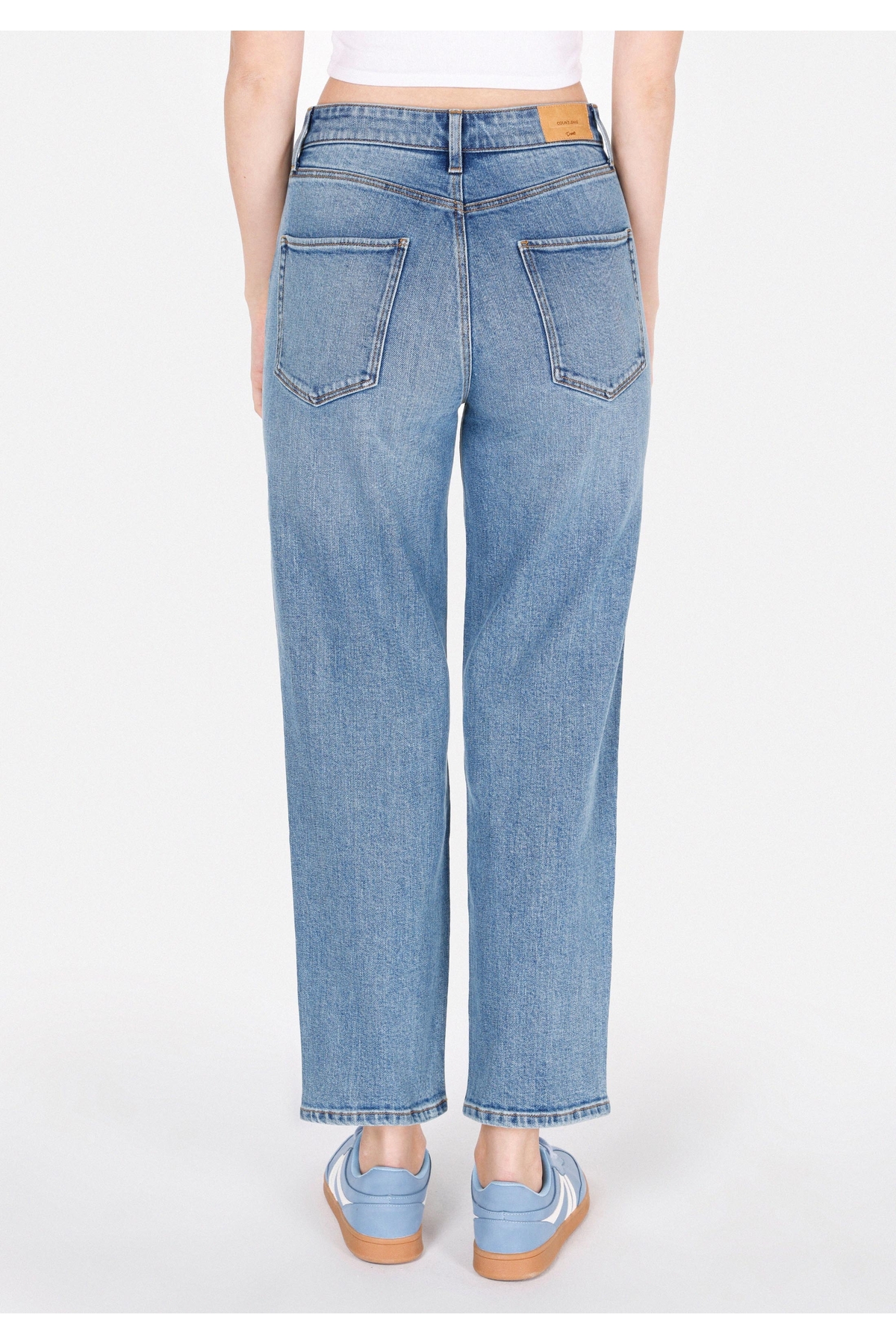 Colin’s  Straight Fit Kadın Light İndigo Denim Jean Fermuarlı Pantolon - Görsel 2