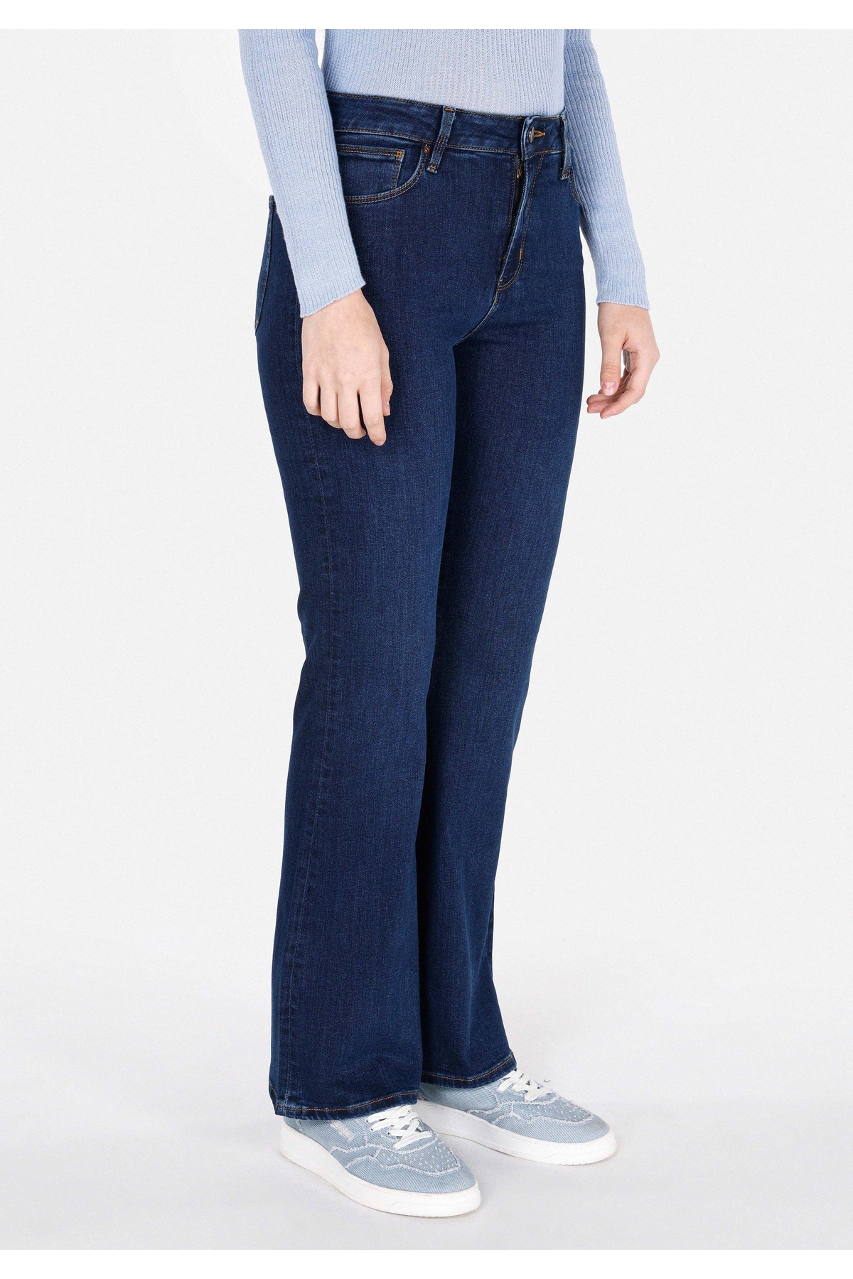 Colin’s  791 Monıca Regular Fit Orta Bel Bootcut Kadın Koyu Mavi Jean Pantolon - Görsel 4