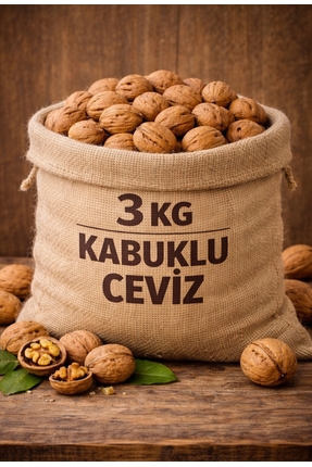 TARIMSAN DOĞAL Yerli İnce Kabuklu Ceviz 3 KG-Yeni Mahsul-Dogal Köy Cevizi