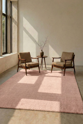 Halispecial Mest Pembe Premium Kadifemsi Halı Oturma Odası-Salon-Mutfak-Kayma...