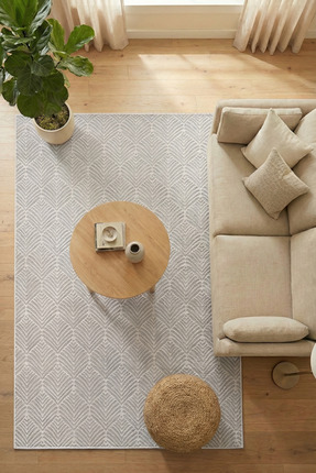 Halispecial Livae Gri Halı-Salon-Oturma Odası-Mutfak-Yıkanabilir-Robot Süpürg...