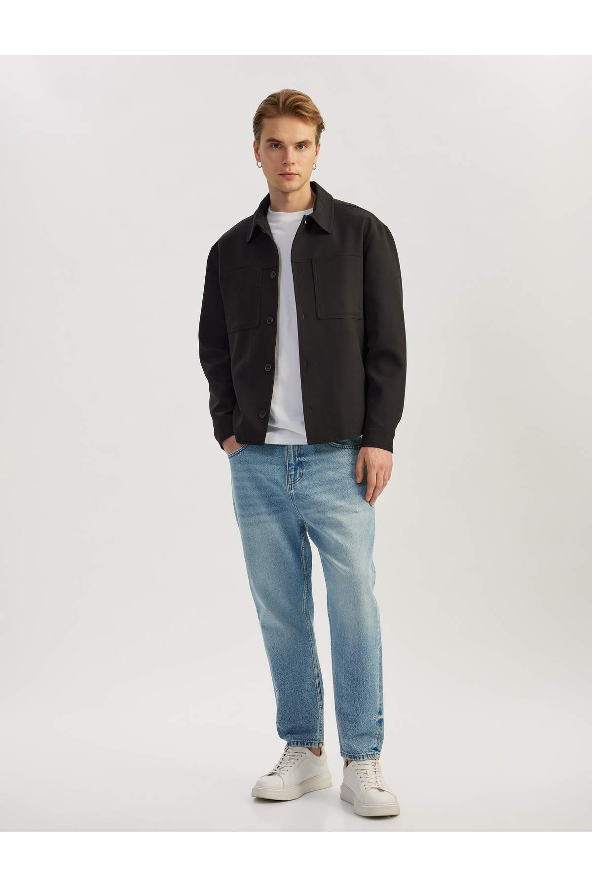 Koton Pamuklu Normal Bel Cepli Loose Fit Jean Pantolon - Steve Jean görsel 2