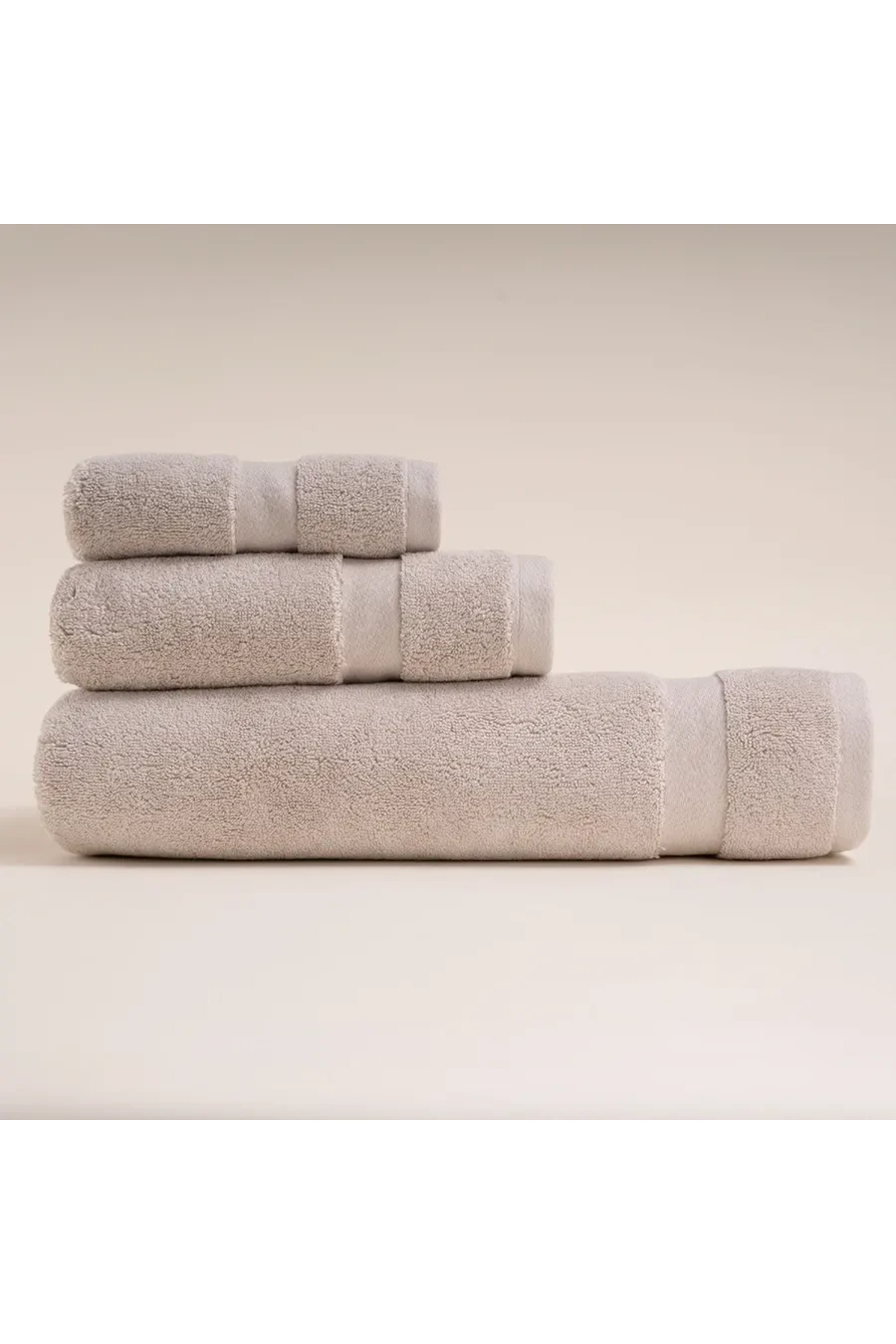 100% Cotton Towel 30x50 cm Stone Color - Noa Series