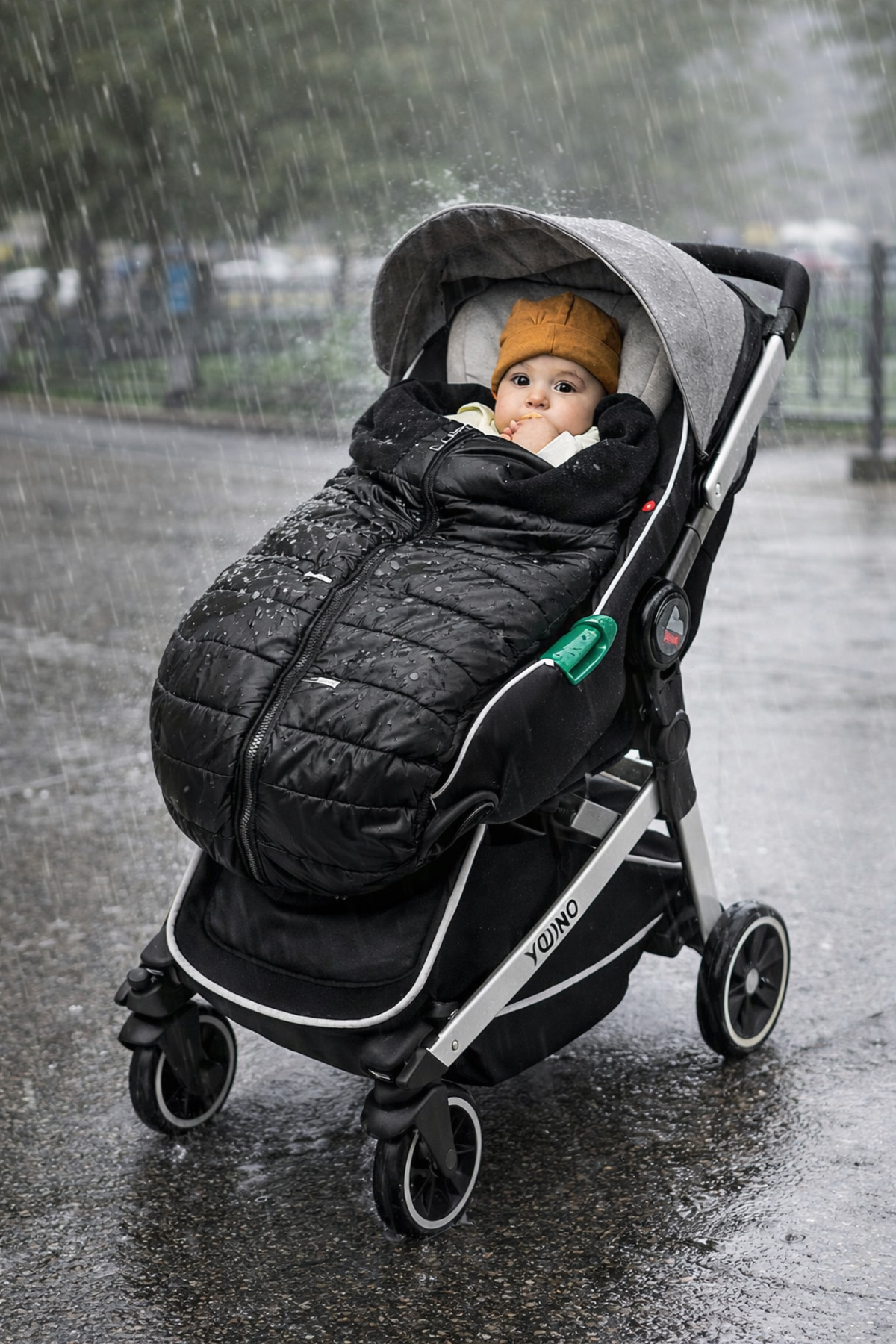 ubeybi Puset Kışlık Footmuff - Su Geçirmez Universal Bebek Arabası Uyku Tulumu ve Ayak Örtüsü fotoğrafı 7 (önizleme)