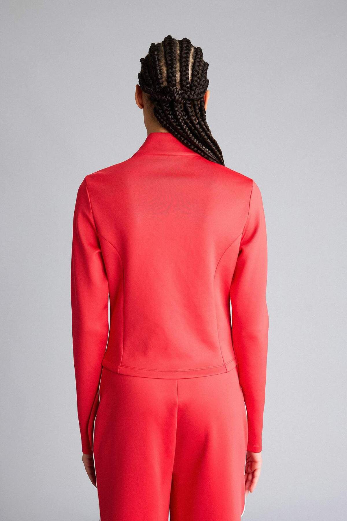 Defacto  Standart Fıt Dik Yaka Skuba Dalgıç Kumaş Hırka F9488AX26SP - Görsel 5