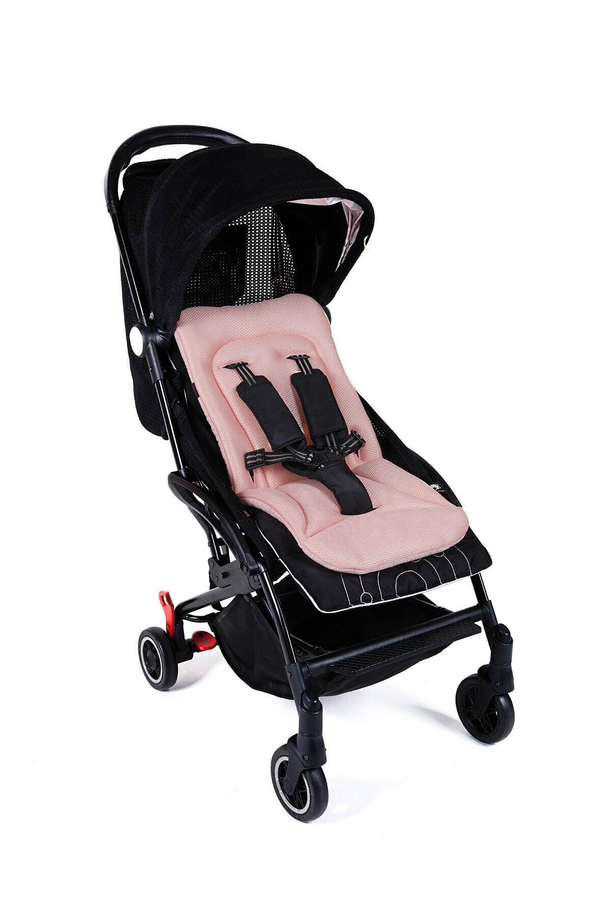 ubeybi Çift Taraflı Bebek Arabası Minderi - 3D Nefes Alan Pamuklu Oto Koltuğu ve Puset Şiltesi fotoğrafı 2 (önizleme)