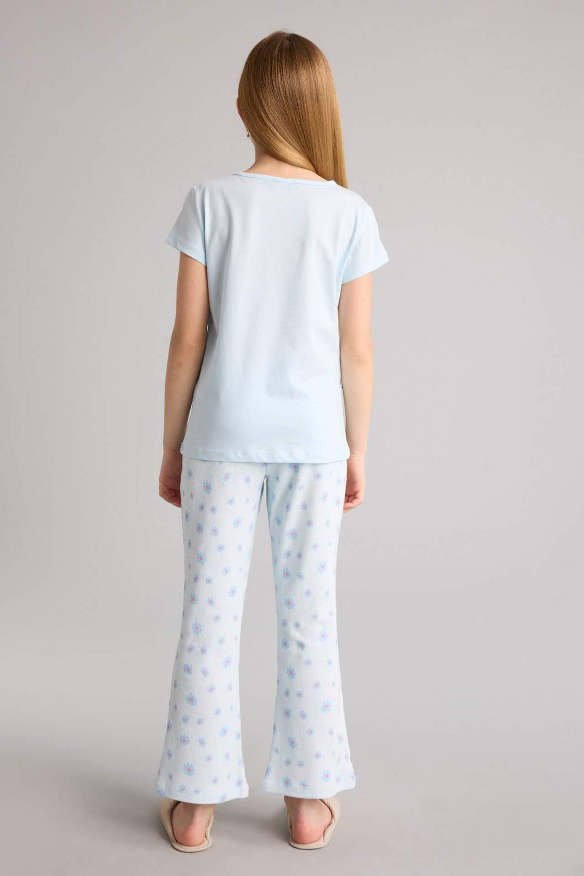 Defacto %100 Pamuklu 2'li Pijama Takımı Kız Çocuk H0152A826SP fotoğrafı 6 (önizleme)