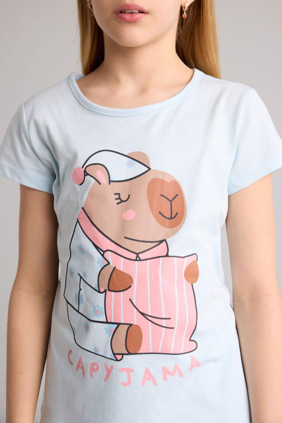 Defacto %100 Pamuklu 2'li Pijama Takımı Kız Çocuk H0152A826SP fotoğrafı 4 (önizleme)