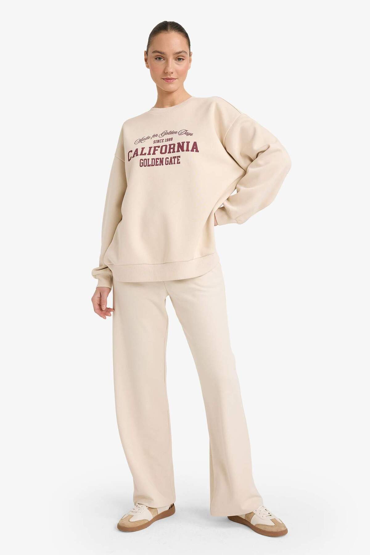 DeFacto Oversıze Baskılı Sweatshirt G7026AX25WN görsel 2