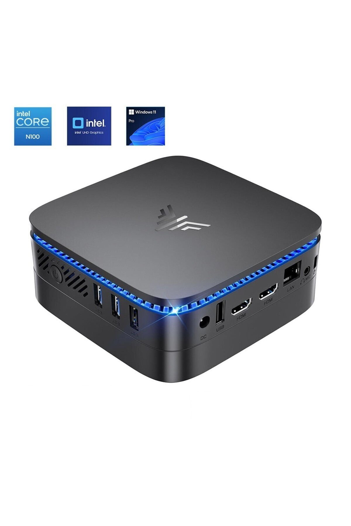 Nipogi AK1 PLUS Intel N100 8GB DDR4 256GB NVMe 2*HDMI 2*3.0USB 2