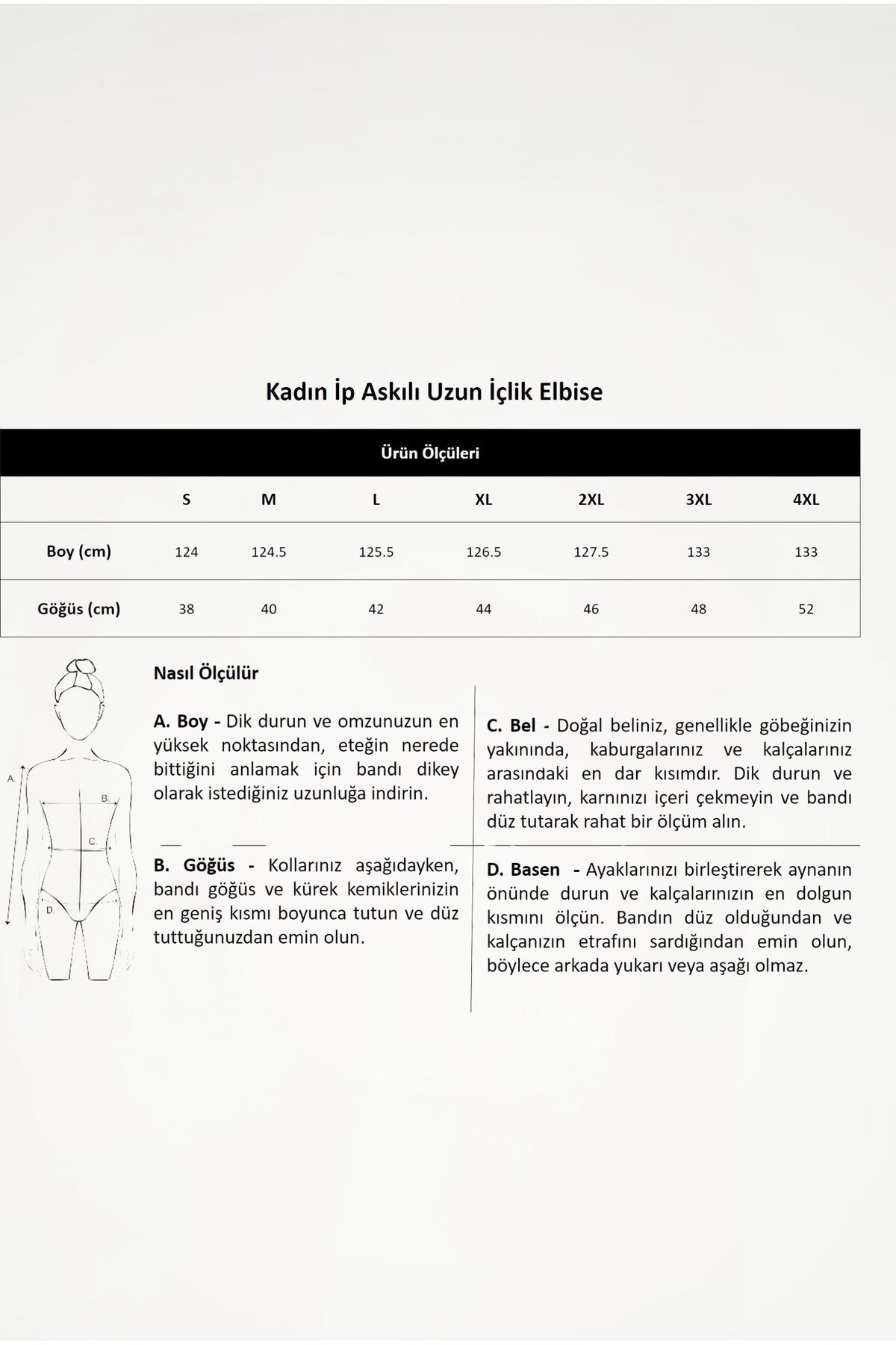 Newteam Bambu Kadın Ip Askılı Uzun Içlik Elbise - Çok Yumuşak Rahat Kombinezon- Elbise Astarı Nefes alabilen görsel 8