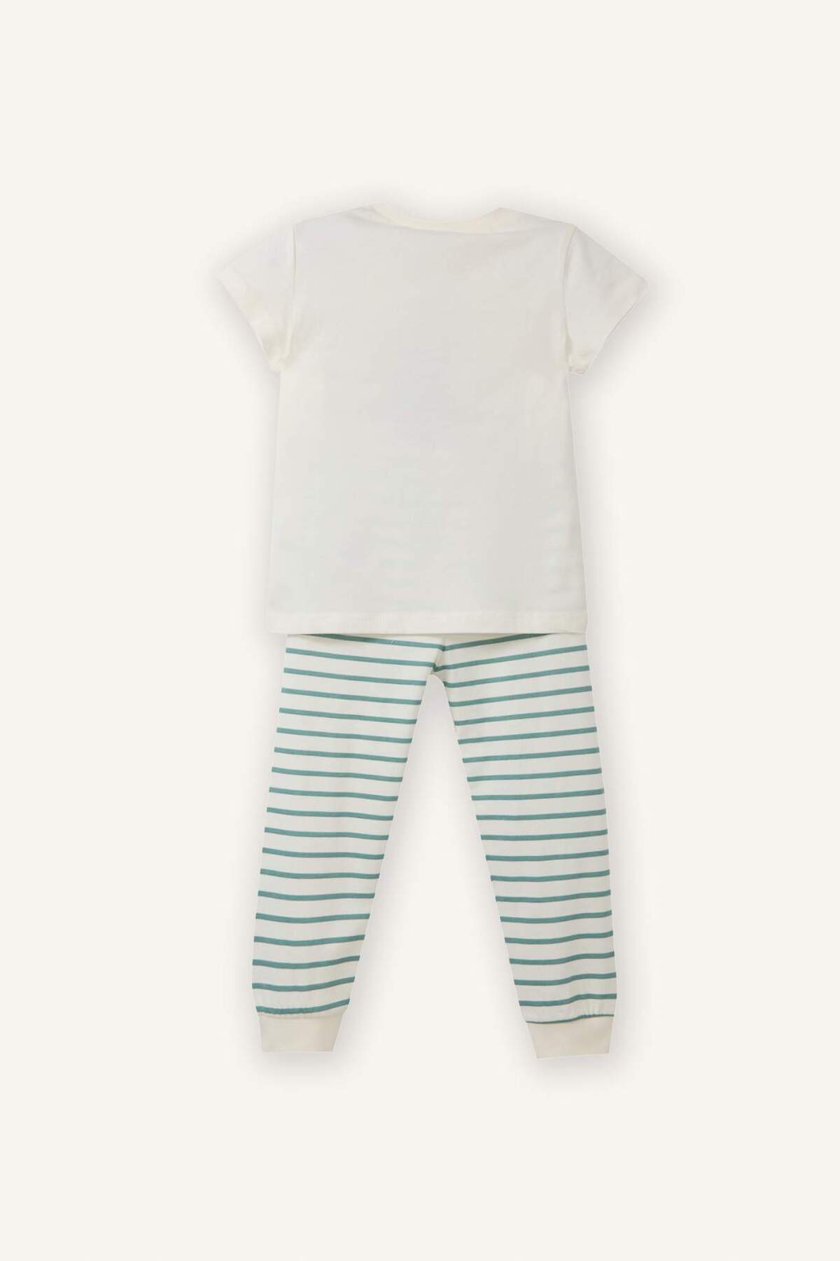 Defacto %100 Pamuklu Araç Baskılı 2'li Pijama Takımı Erkek Bebek G8833A526SM fotoğrafı 4 (önizleme)