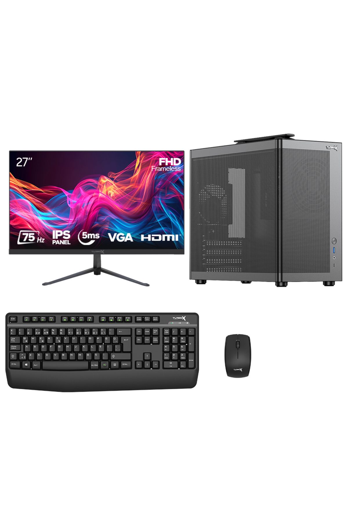 TURBOX Tx7611 i7 14700 32GB DDR4 Ram 1TB M.2 NVMe SSD 27 inç