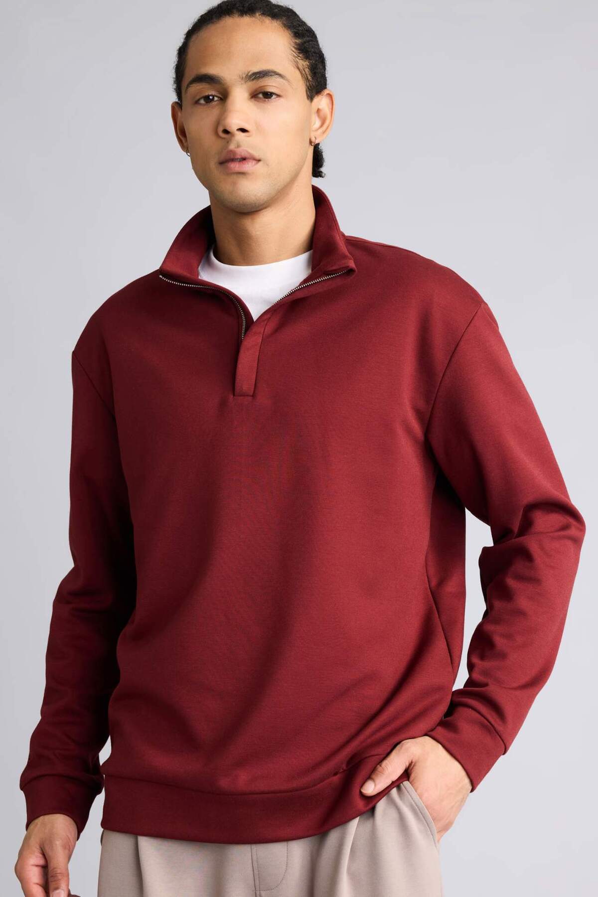 DeFacto Ultra Yumuşak Standart Fit Modal Sweatshirt G8148AX25WN — زرشکی